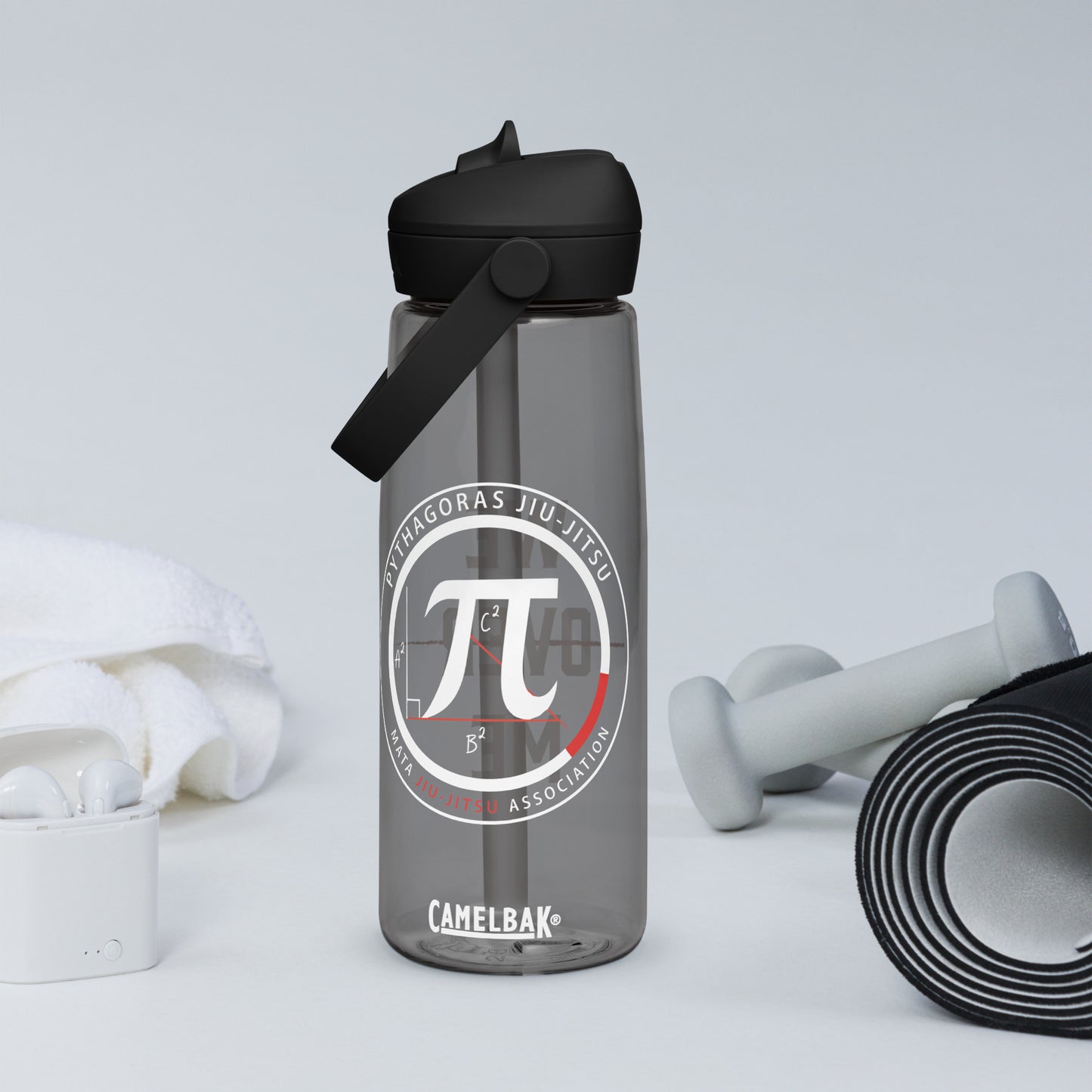 Pythagoras Jiu-Jitsu Flip Straw Water Bottle