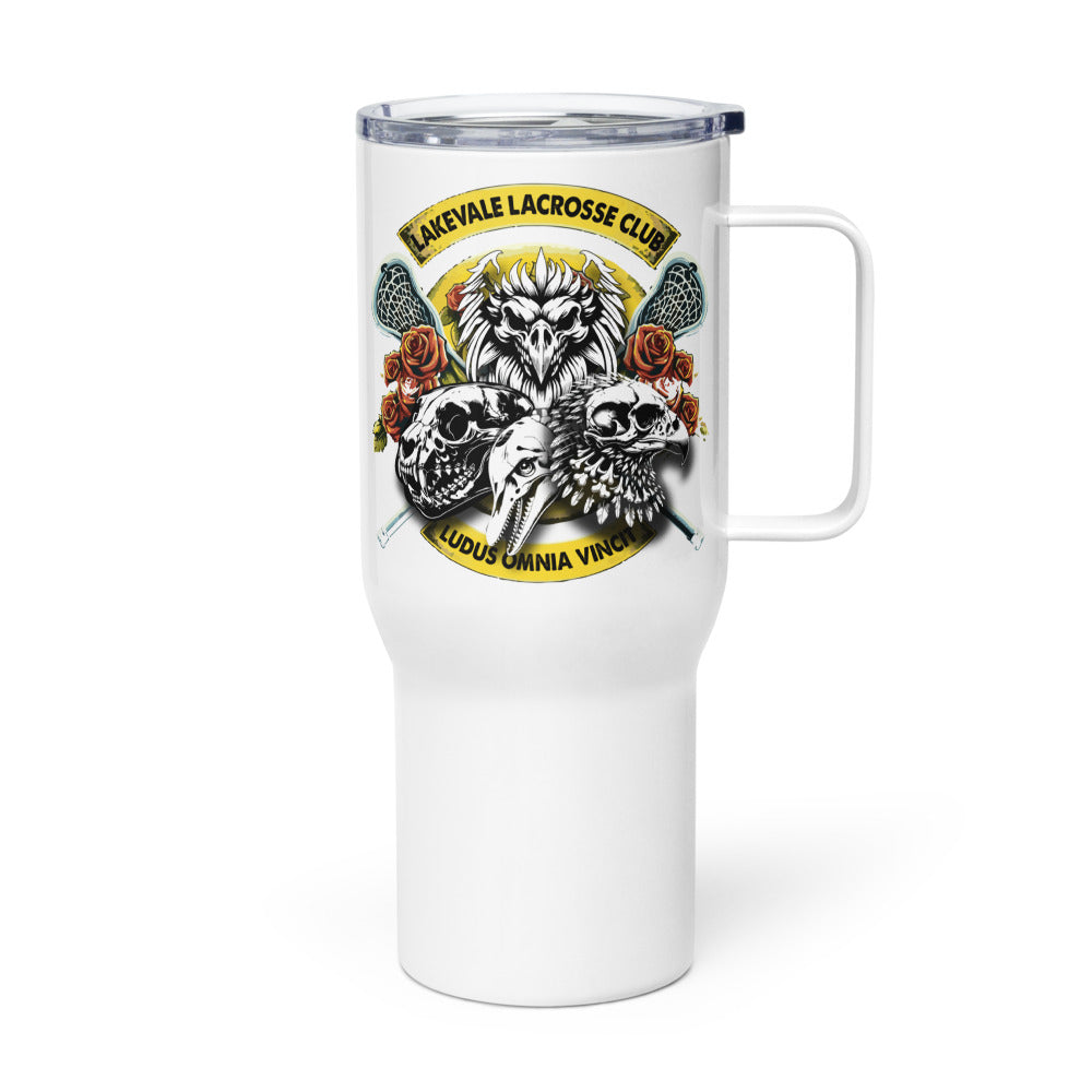 Lakevale LAX Club Travel mug with a handle