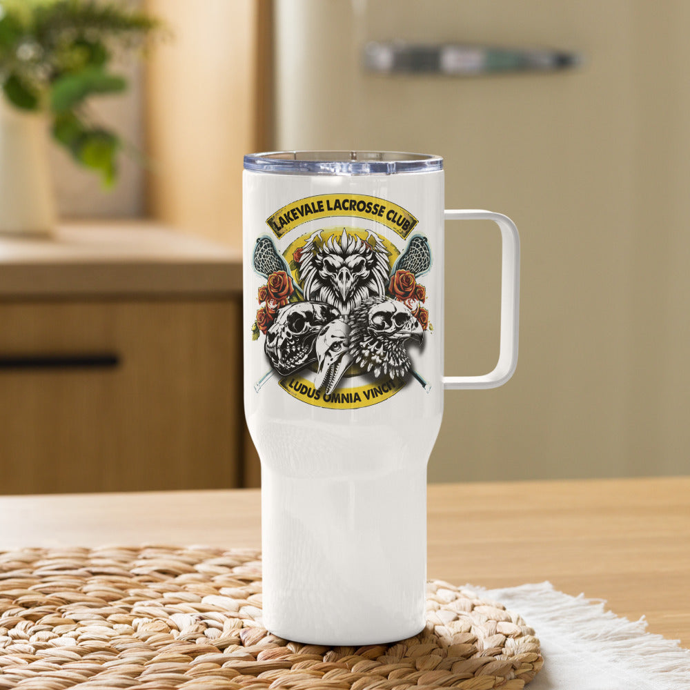 Lakevale LAX Club Travel mug with a handle