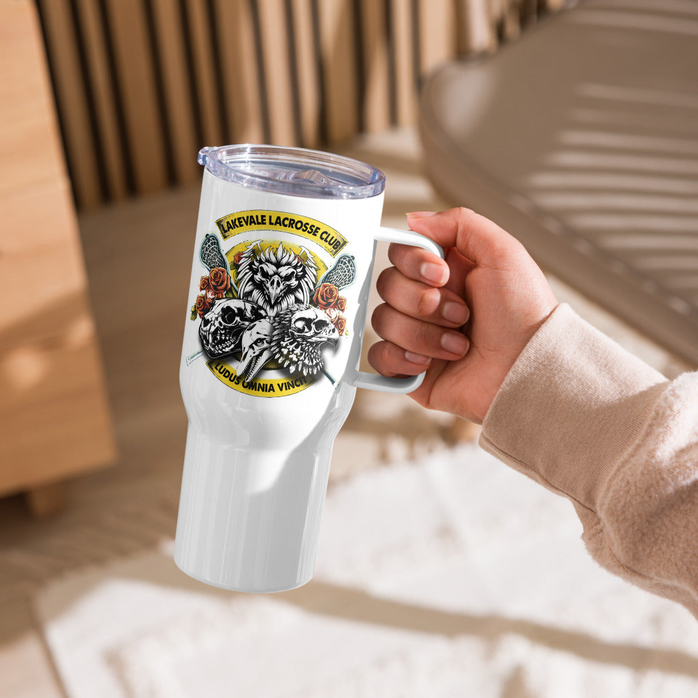 Lakevale LAX Club Travel mug with a handle